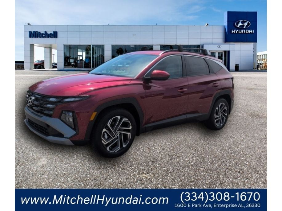 2026 Hyundai TUCSON SEL Plus in Ultimate Red — front three-quarter view