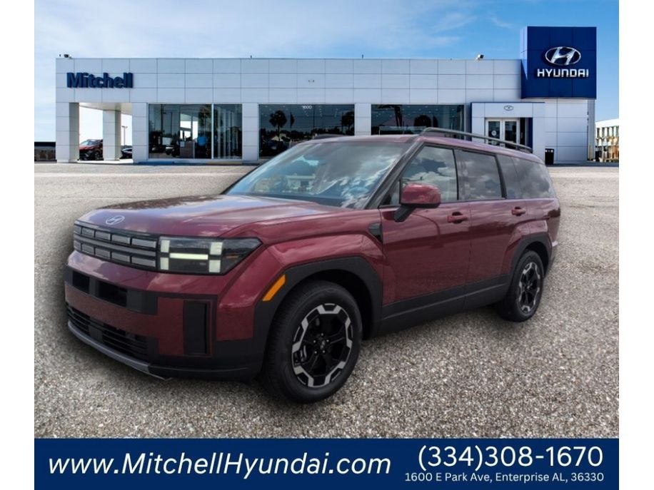 2026 Hyundai SANTA FE SEL in Ultimate Red — front three-quarter view