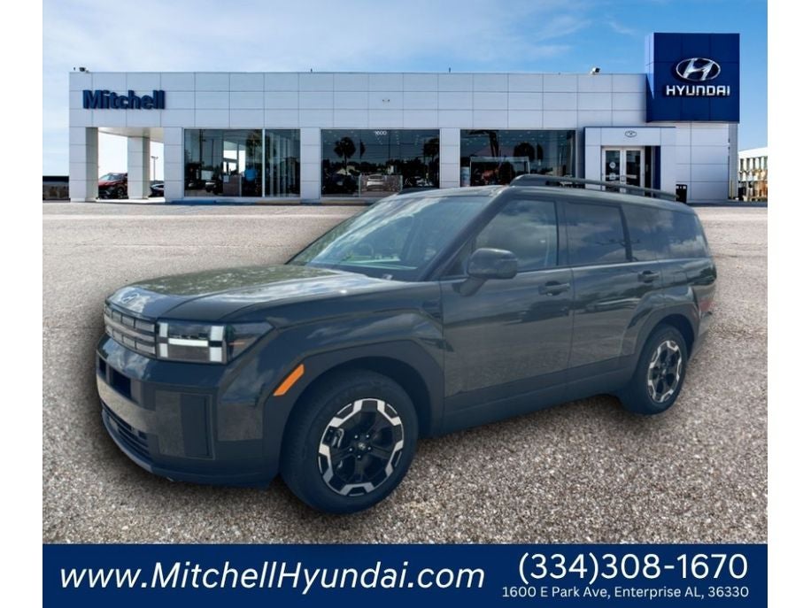 2026 Hyundai SANTA FE SEL in Rockwood Green — front three-quarter view