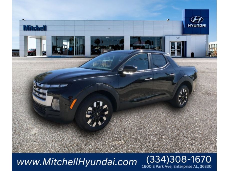 2026 Hyundai SANTA CRUZ SEL in Phantom Black — front three-quarter view