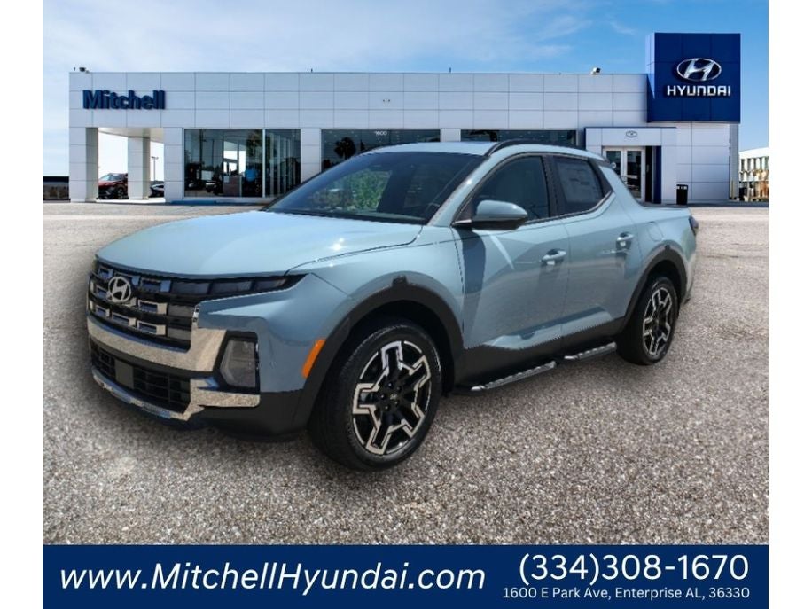 2026 Hyundai SANTA CRUZ Limited in Blue Stone — front three-quarter view