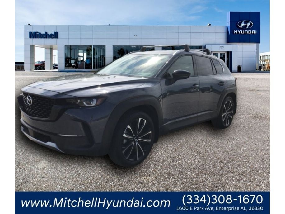 2025 Mazda Mazda CX-50 2.5 Turbo Premium Plus Package in Polymetal Gray Metallic — front three-quarter view