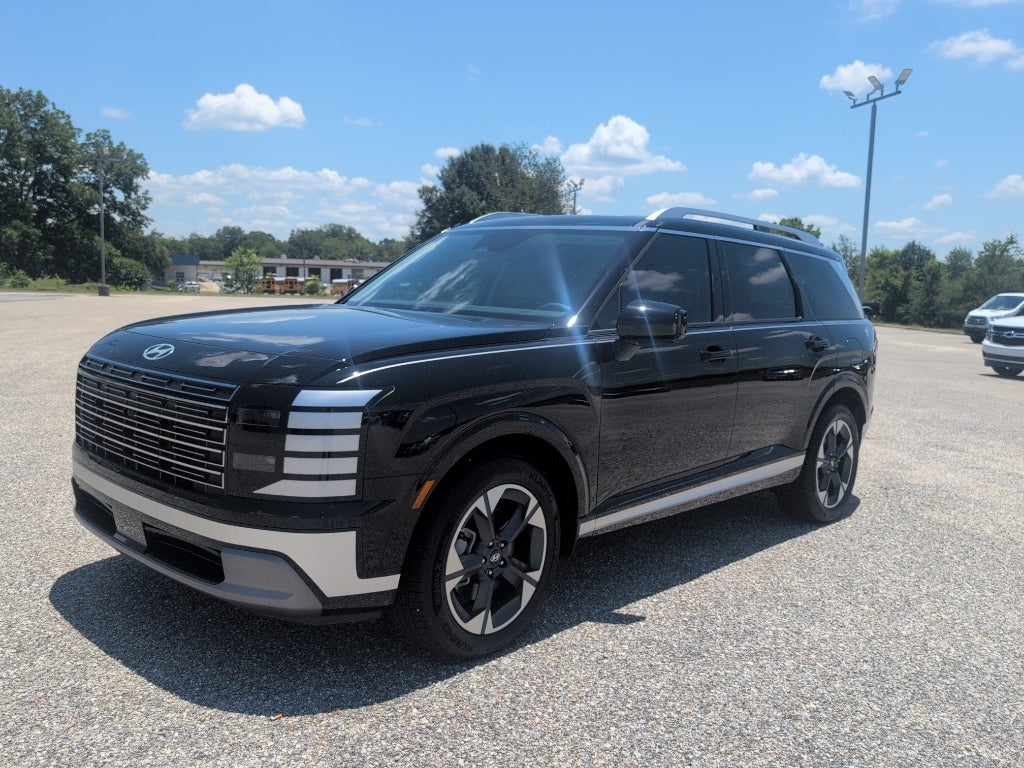 2026 Hyundai PALISADE Limited in Abyss Black Pearl — front three-quarter view