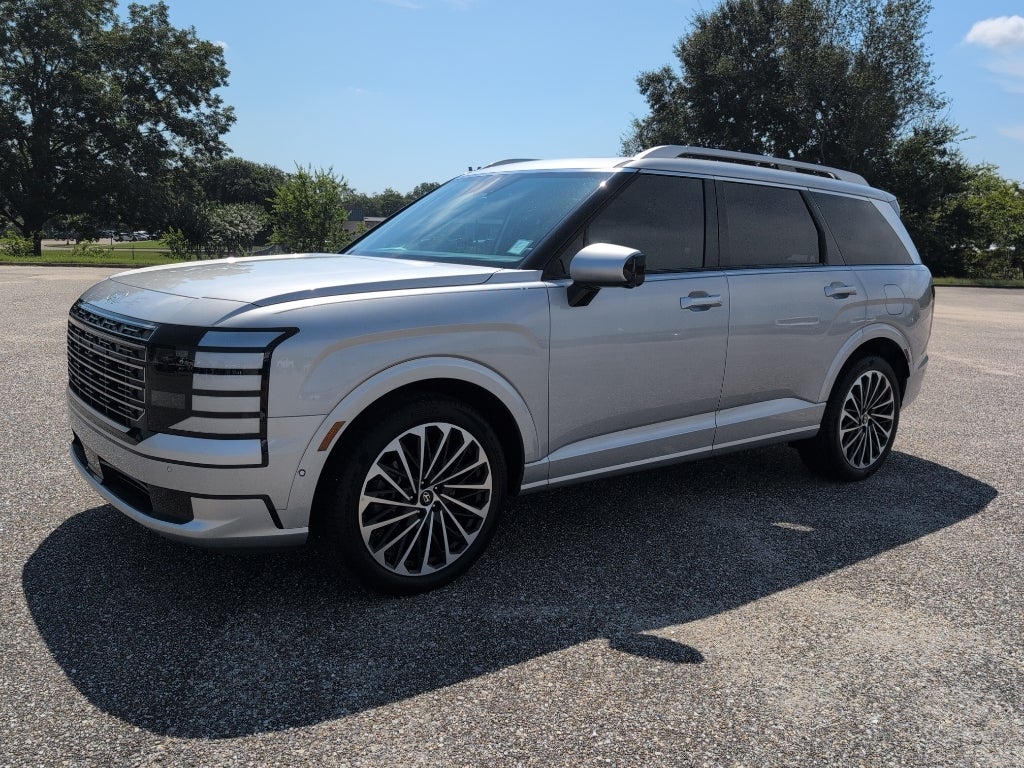 2026 Hyundai PALISADE Calligraphy in Typhoon Silver Metallic — front three-quarter view
