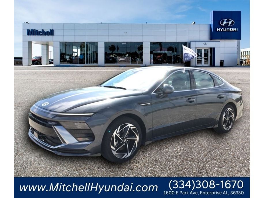 2025 Hyundai SONATA SEL Convenience in Portofino Gray — front three-quarter view