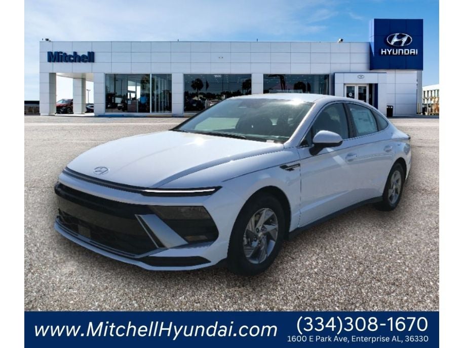 2026 Hyundai SONATA SE in Serenity White — front three-quarter view