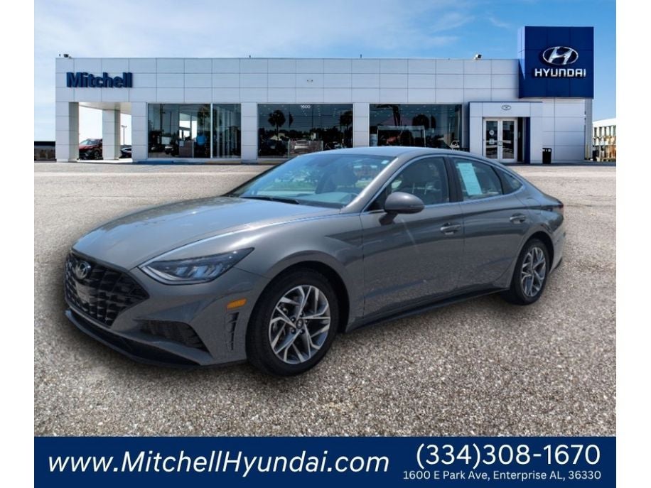 2023 Hyundai SONATA SEL in Hampton Gray — front three-quarter view